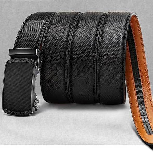 Men's Leather Belt Automatic buckle