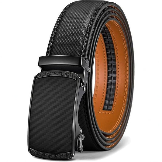 Men's Leather Belt Automatic buckle
