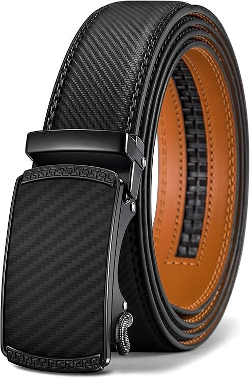 Men's Leather Belt Automatic buckle
